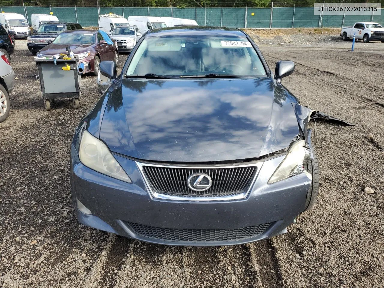 2007 Lexus Is 250 VIN: JTHCK262X72013315 Lot: 77842794