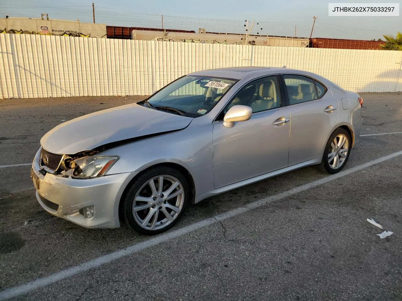 2007 Lexus Is 250 VIN: JTHBK262X75033297 Lot: 79570564