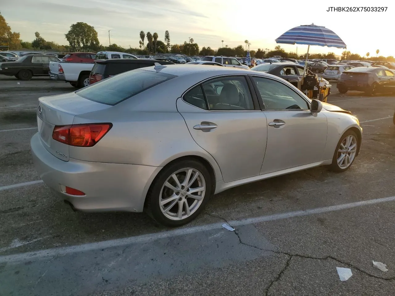 2007 Lexus Is 250 VIN: JTHBK262X75033297 Lot: 79570564