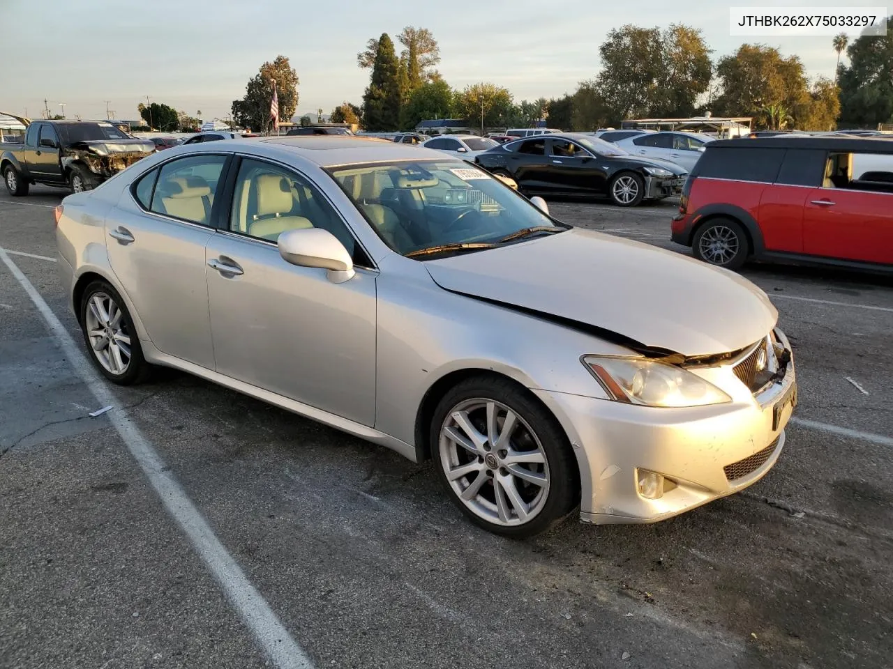 2007 Lexus Is 250 VIN: JTHBK262X75033297 Lot: 79570564