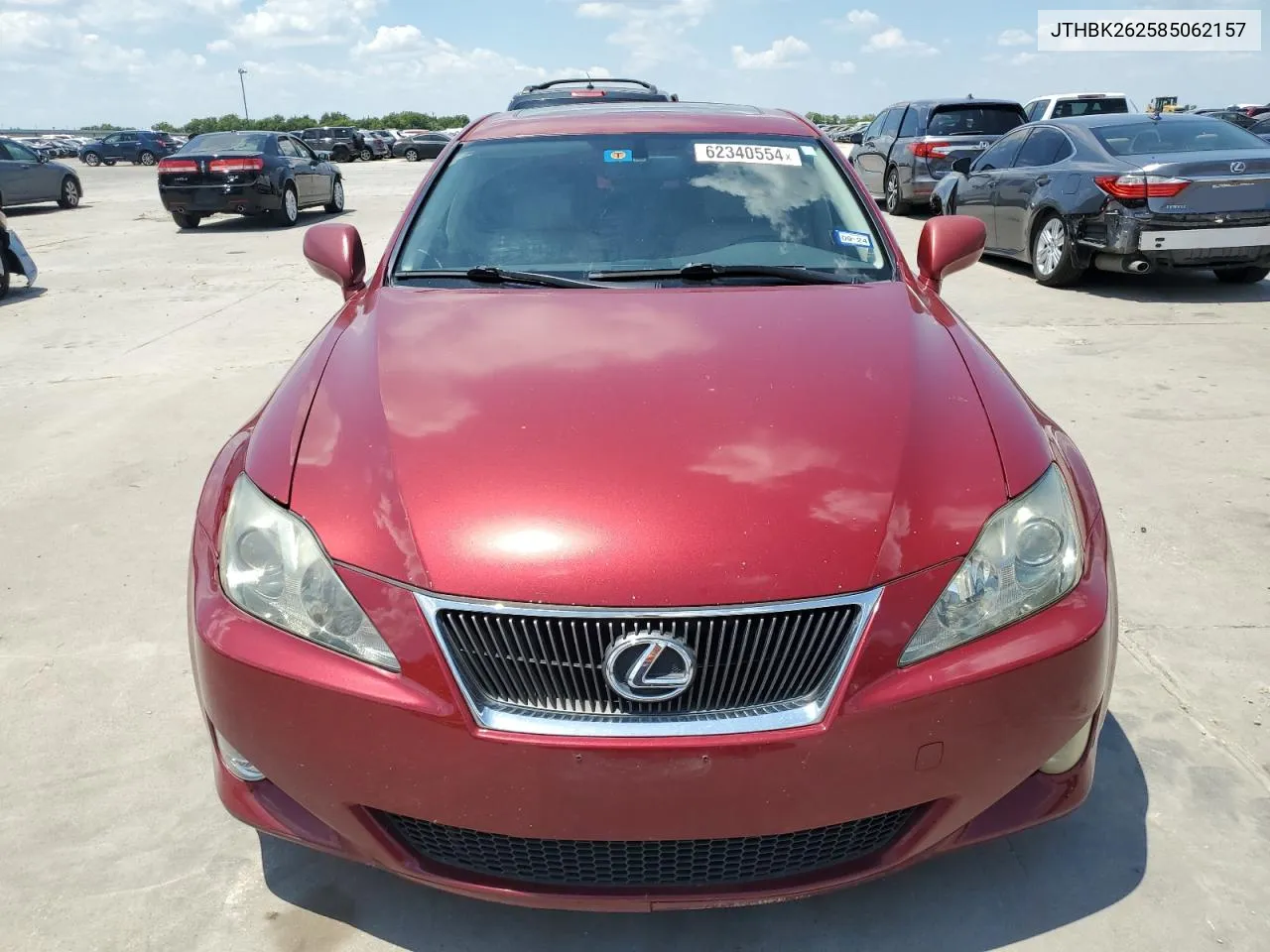 2008 Lexus Is 250 VIN: JTHBK262585062157 Lot: 62340554