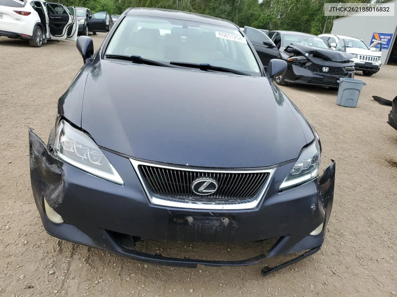 2008 Lexus Is 250 VIN: JTHCK262185016832 Lot: 65651254