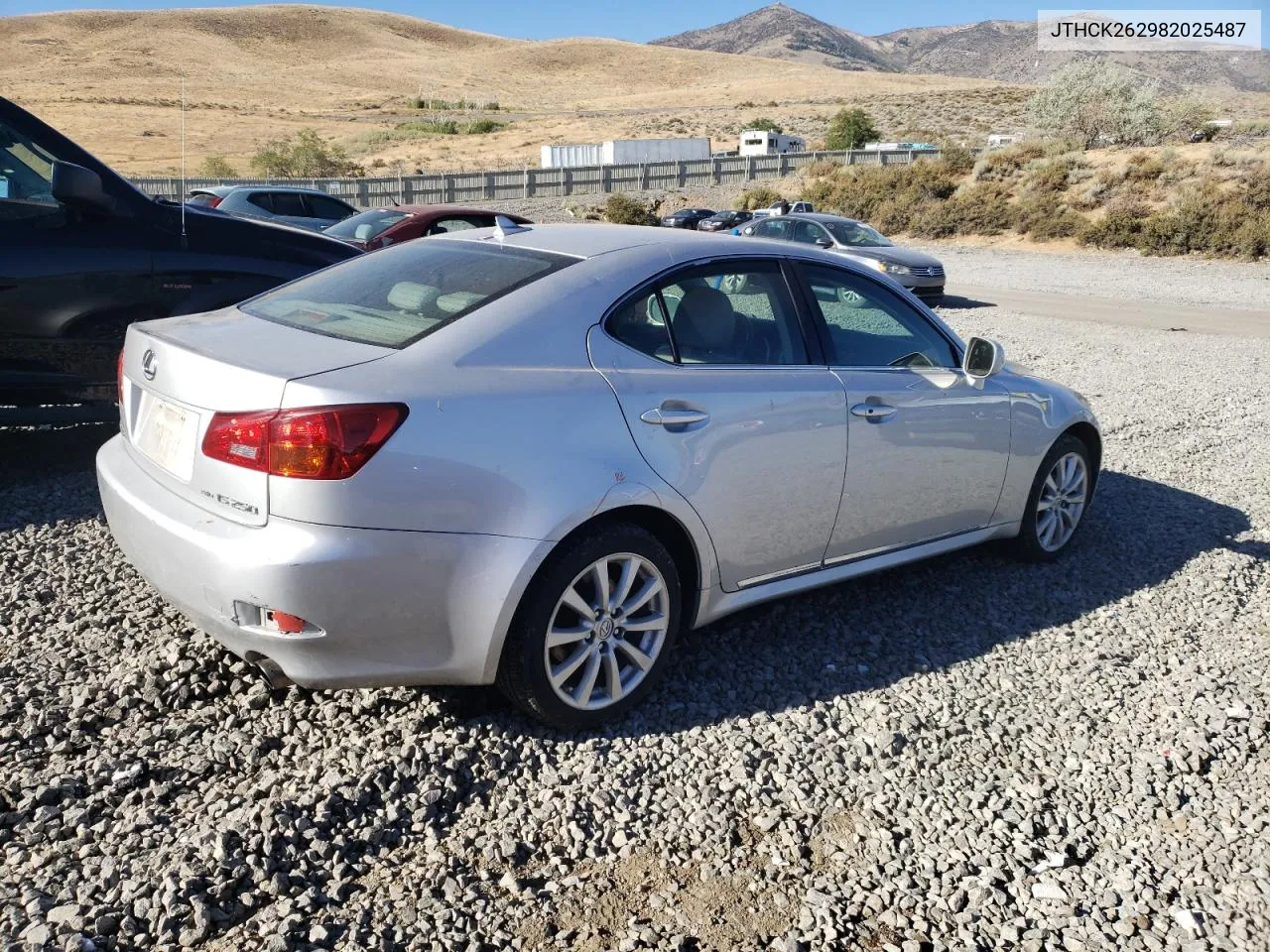 2008 Lexus Is 250 VIN: JTHCK262982025487 Lot: 71126404