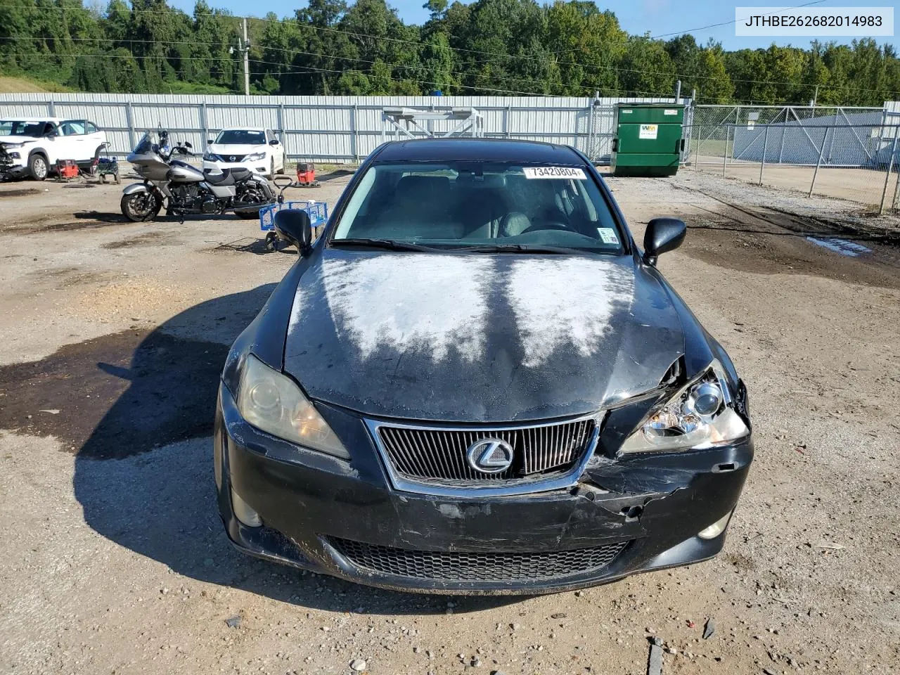 2008 Lexus Is 350 VIN: JTHBE262682014983 Lot: 73420804