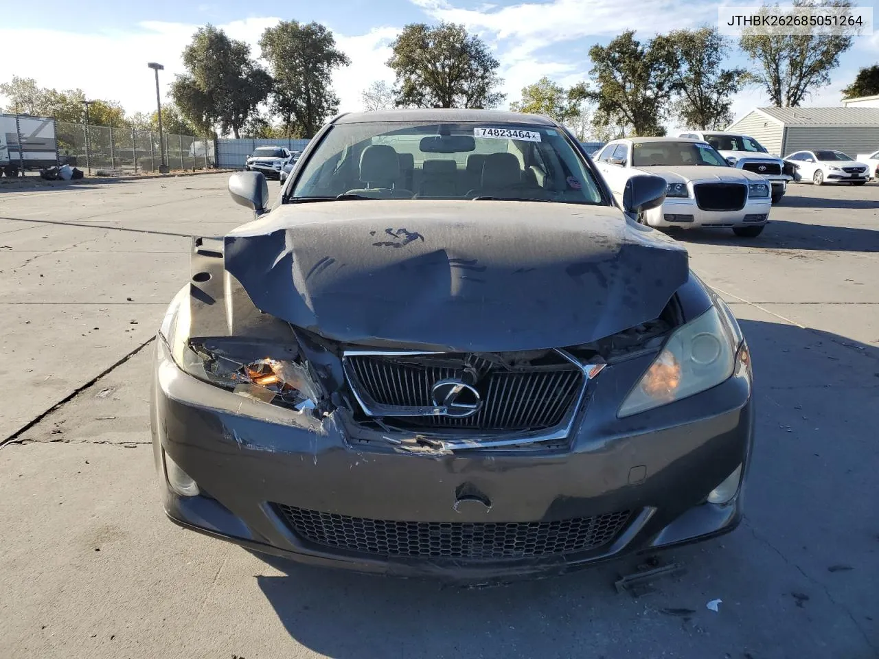 2008 Lexus Is 250 VIN: JTHBK262685051264 Lot: 74823464