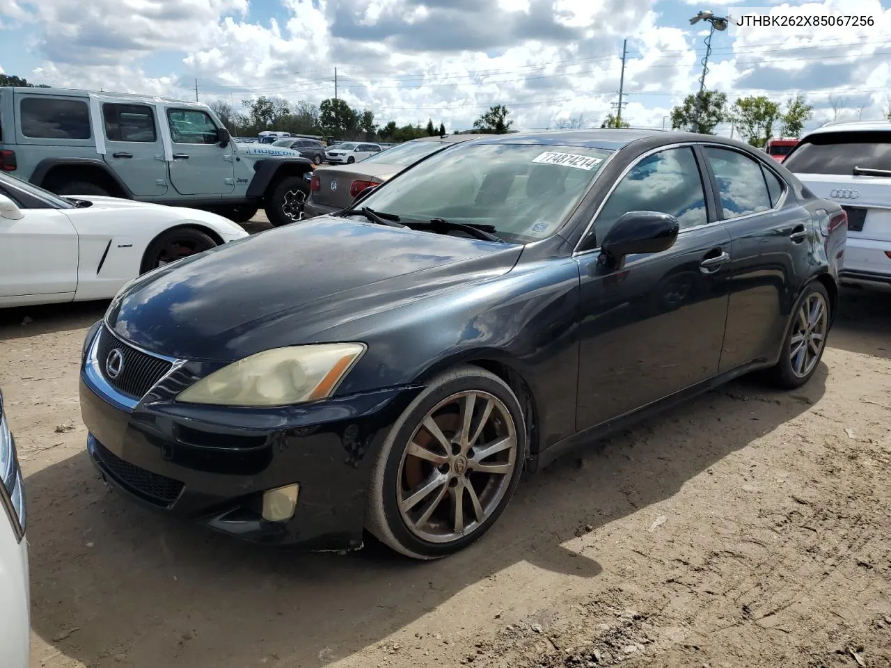 2008 Lexus Is 250 VIN: JTHBK262X85067256 Lot: 74874214