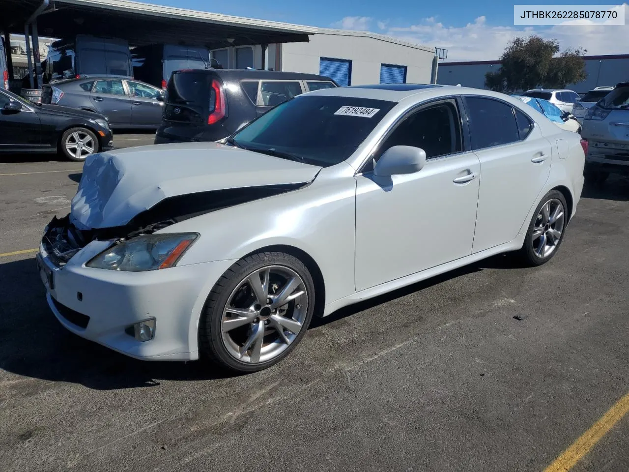 2008 Lexus Is 250 VIN: JTHBK262285078770 Lot: 76192484