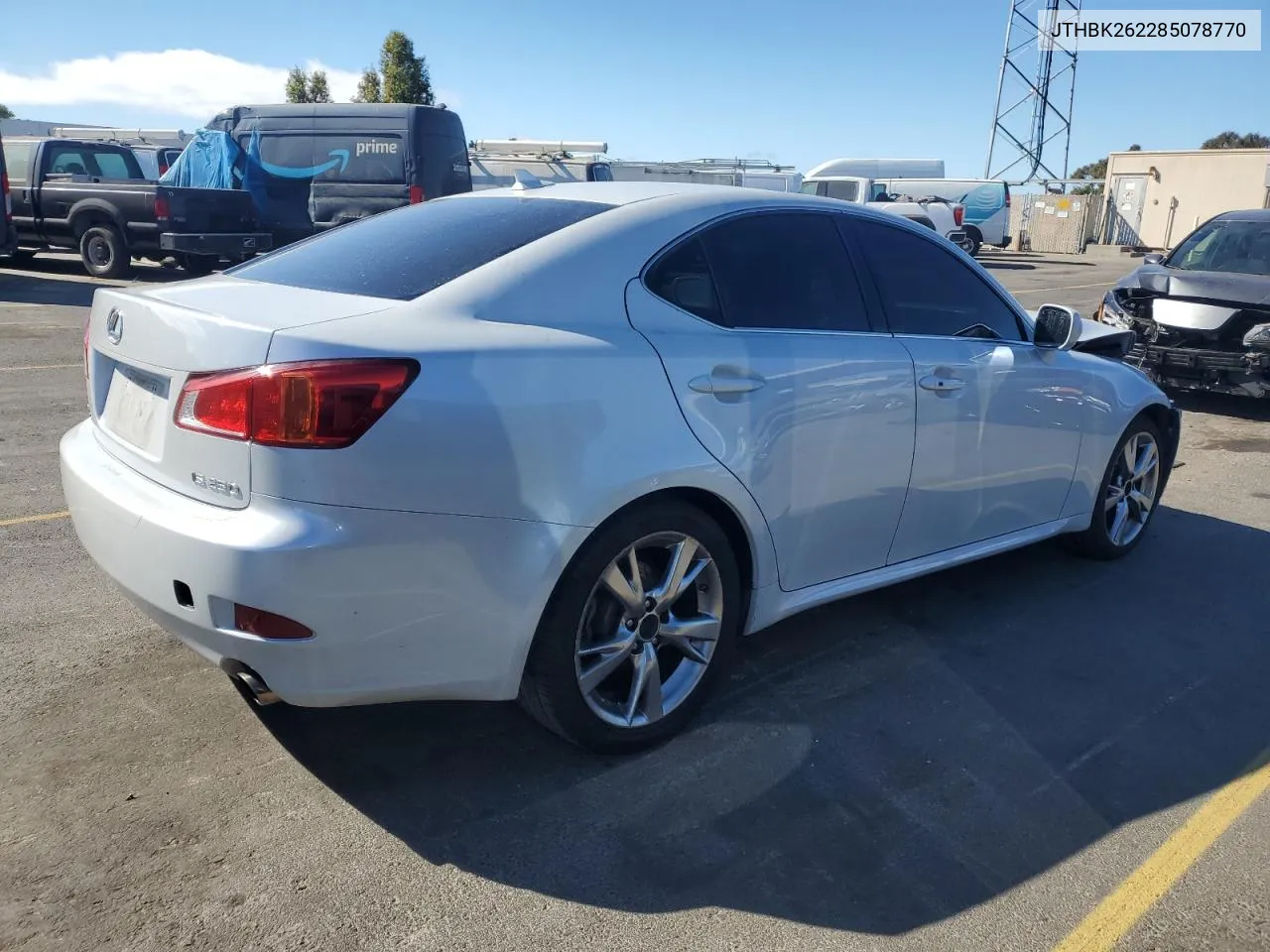 2008 Lexus Is 250 VIN: JTHBK262285078770 Lot: 76192484