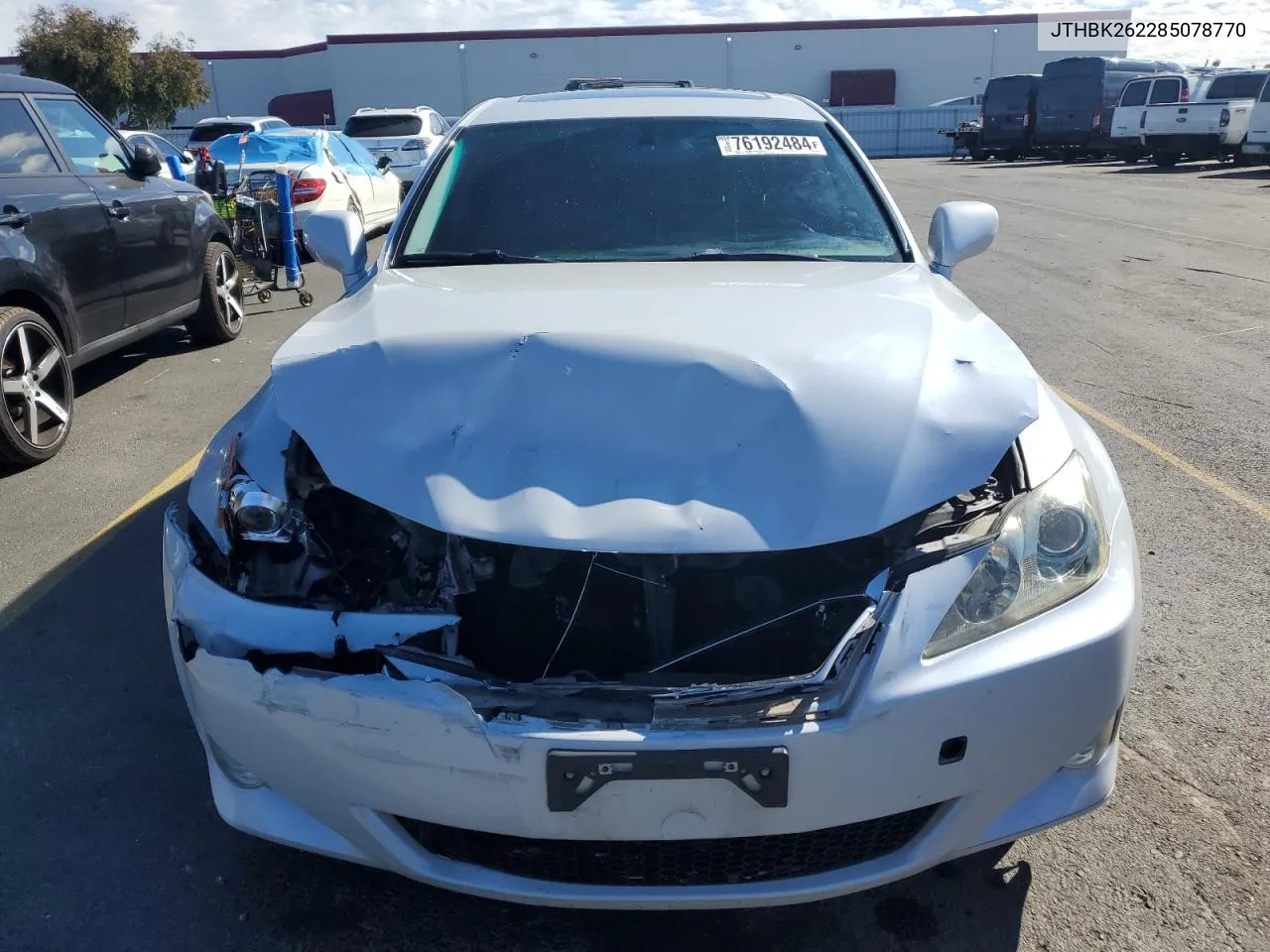 2008 Lexus Is 250 VIN: JTHBK262285078770 Lot: 76192484