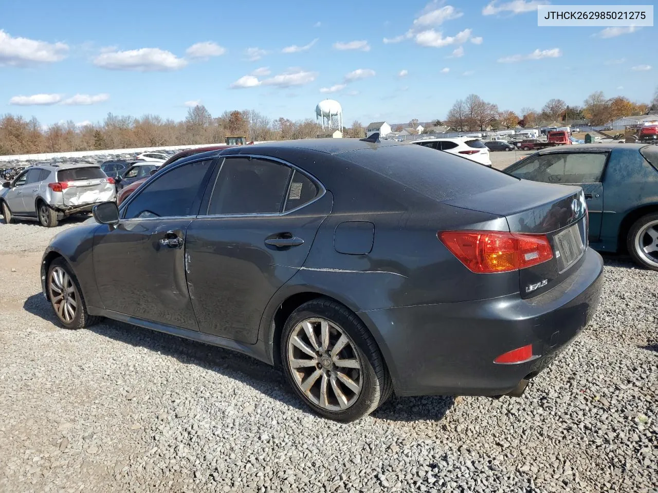 2008 Lexus Is 250 VIN: JTHCK262985021275 Lot: 79273174