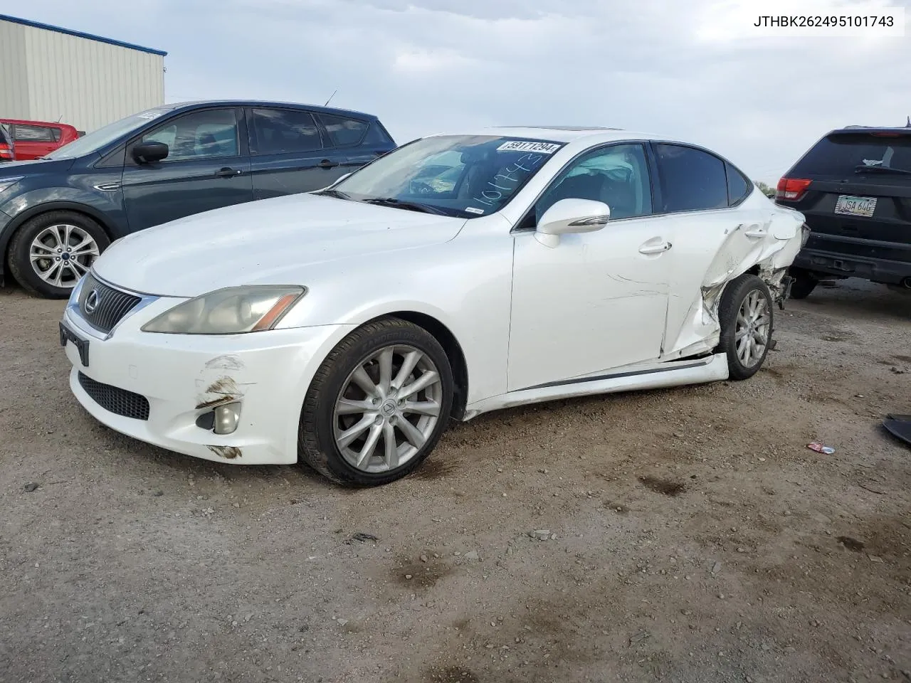 2009 Lexus Is 250 VIN: JTHBK262495101743 Lot: 59171294