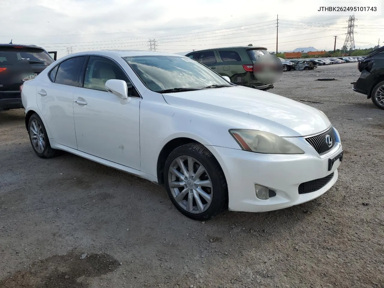 2009 Lexus Is 250 VIN: JTHBK262495101743 Lot: 59171294