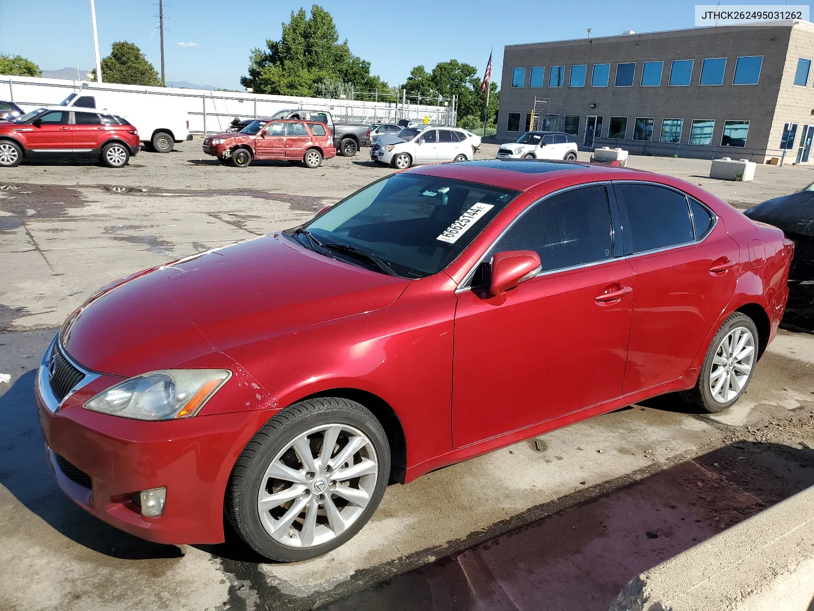 2009 Lexus Is 250 VIN: JTHCK262495031262 Lot: 66625144