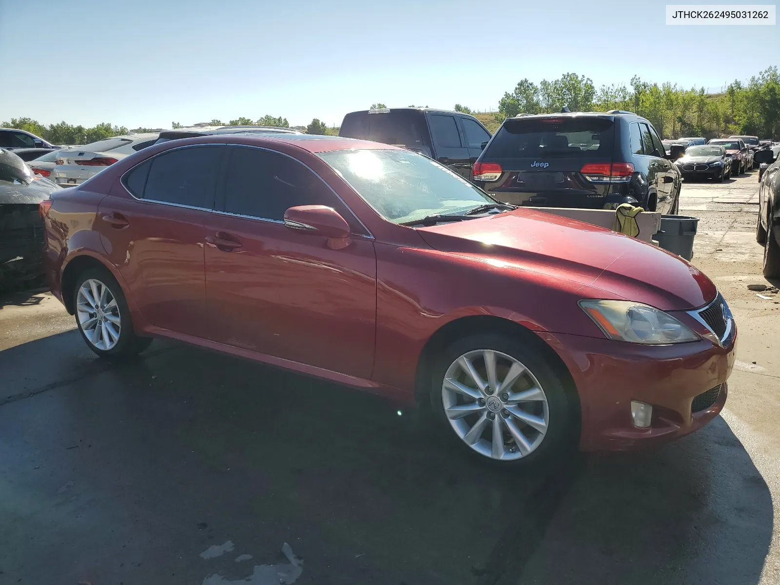 2009 Lexus Is 250 VIN: JTHCK262495031262 Lot: 66625144