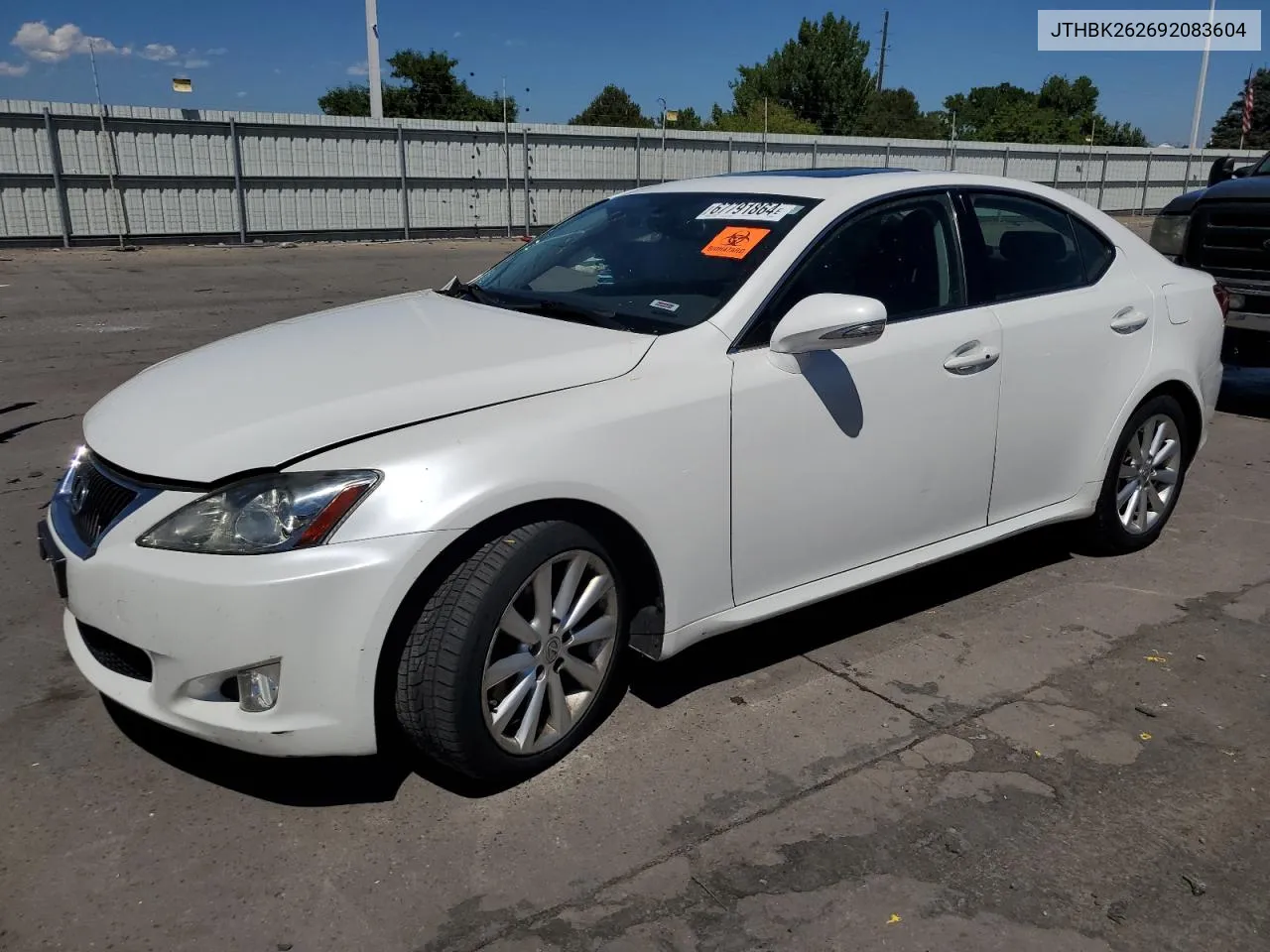 2009 Lexus Is 250 VIN: JTHBK262692083604 Lot: 67791864