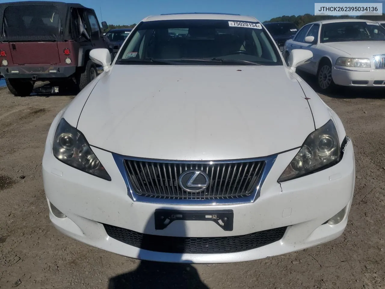 2009 Lexus Is 250 VIN: JTHCK262395034136 Lot: 75020154