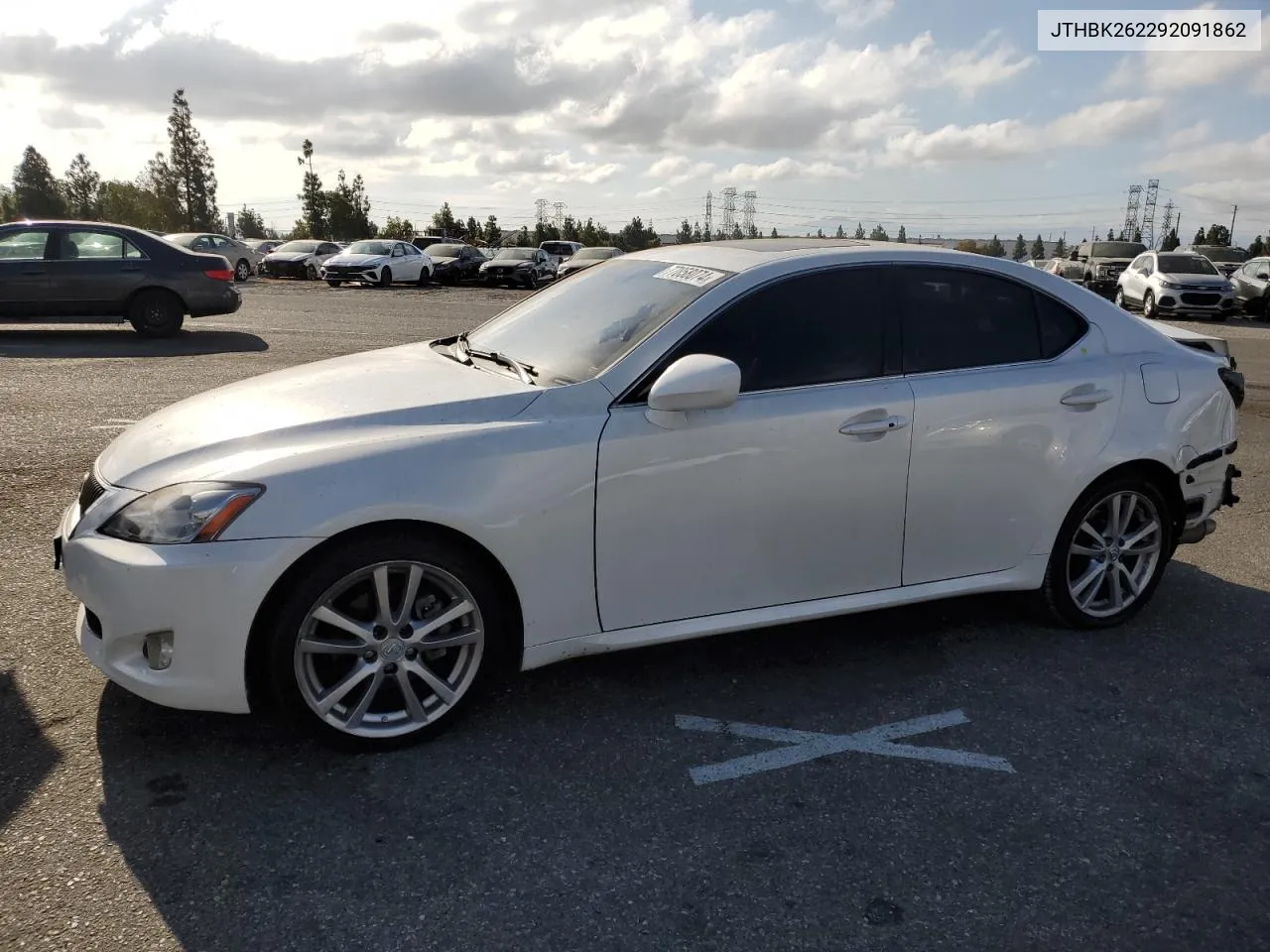 2009 Lexus Is 250 VIN: JTHBK262292091862 Lot: 77858074