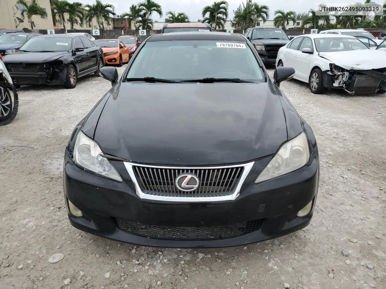 2009 Lexus Is 250 VIN: JTHBK262495093319 Lot: 79769764