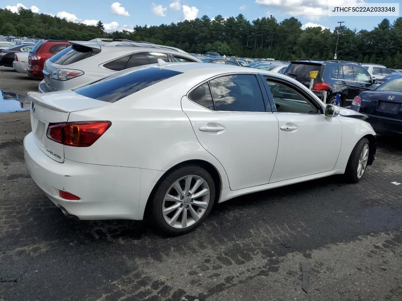 2010 Lexus Is 250 VIN: JTHCF5C22A2033348 Lot: 68093034