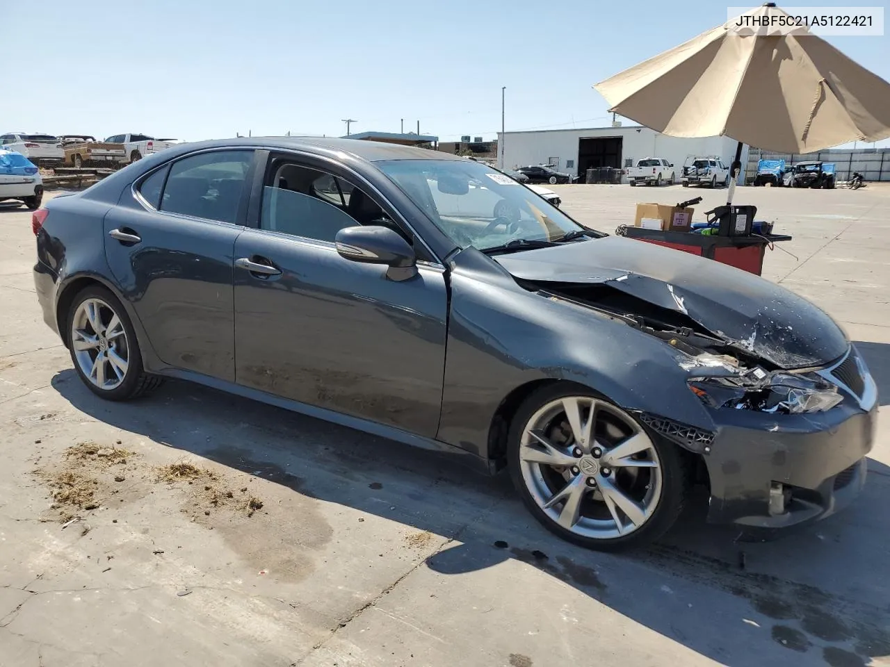 2010 Lexus Is 250 VIN: JTHBF5C21A5122421 Lot: 71646284