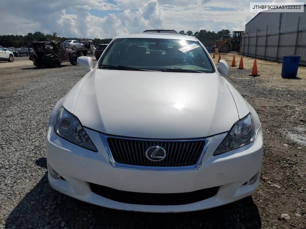 2010 Lexus Is 250 VIN: JTHBF5C2XA5122322 Lot: 72336284