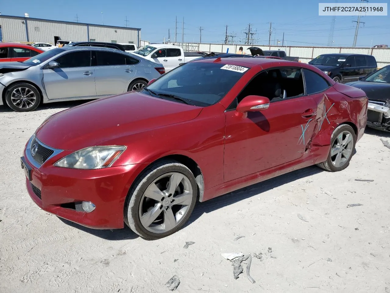 JTHFF2C27A2511968 2010 Lexus Is 250