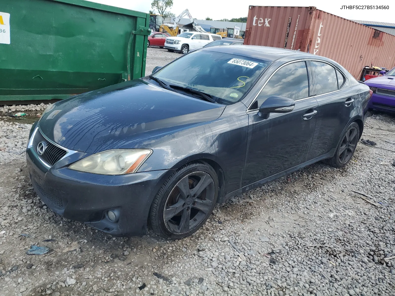 2011 Lexus Is 250 VIN: JTHBF5C27B5134560 Lot: 65073064