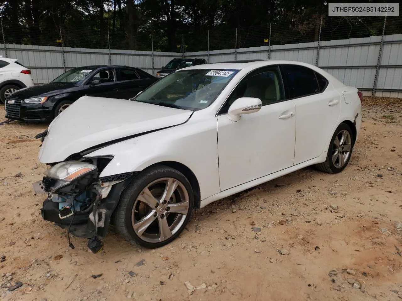 2011 Lexus Is 250 VIN: JTHBF5C24B5142292 Lot: 70504444