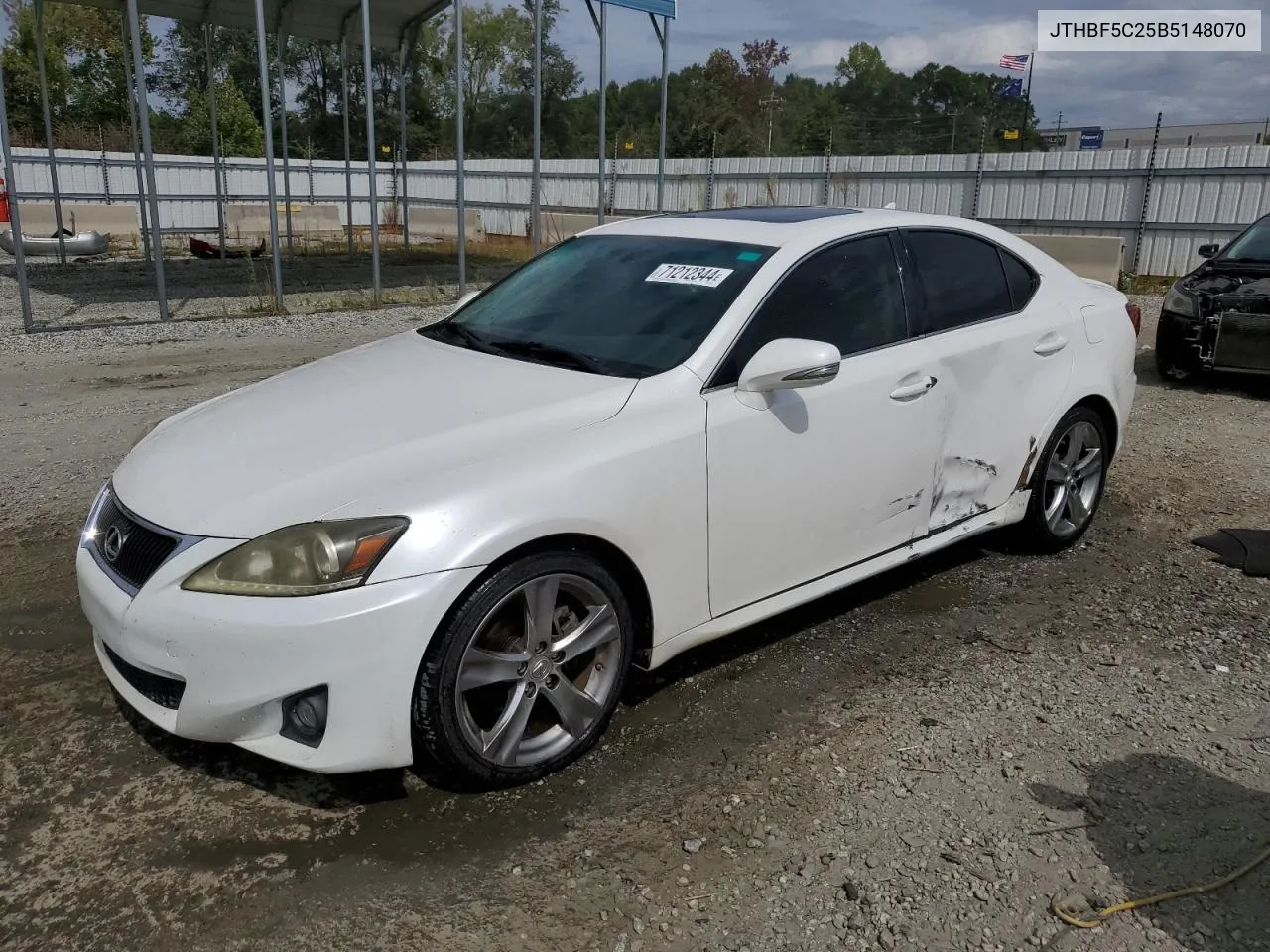 2011 Lexus Is 250 VIN: JTHBF5C25B5148070 Lot: 71212344