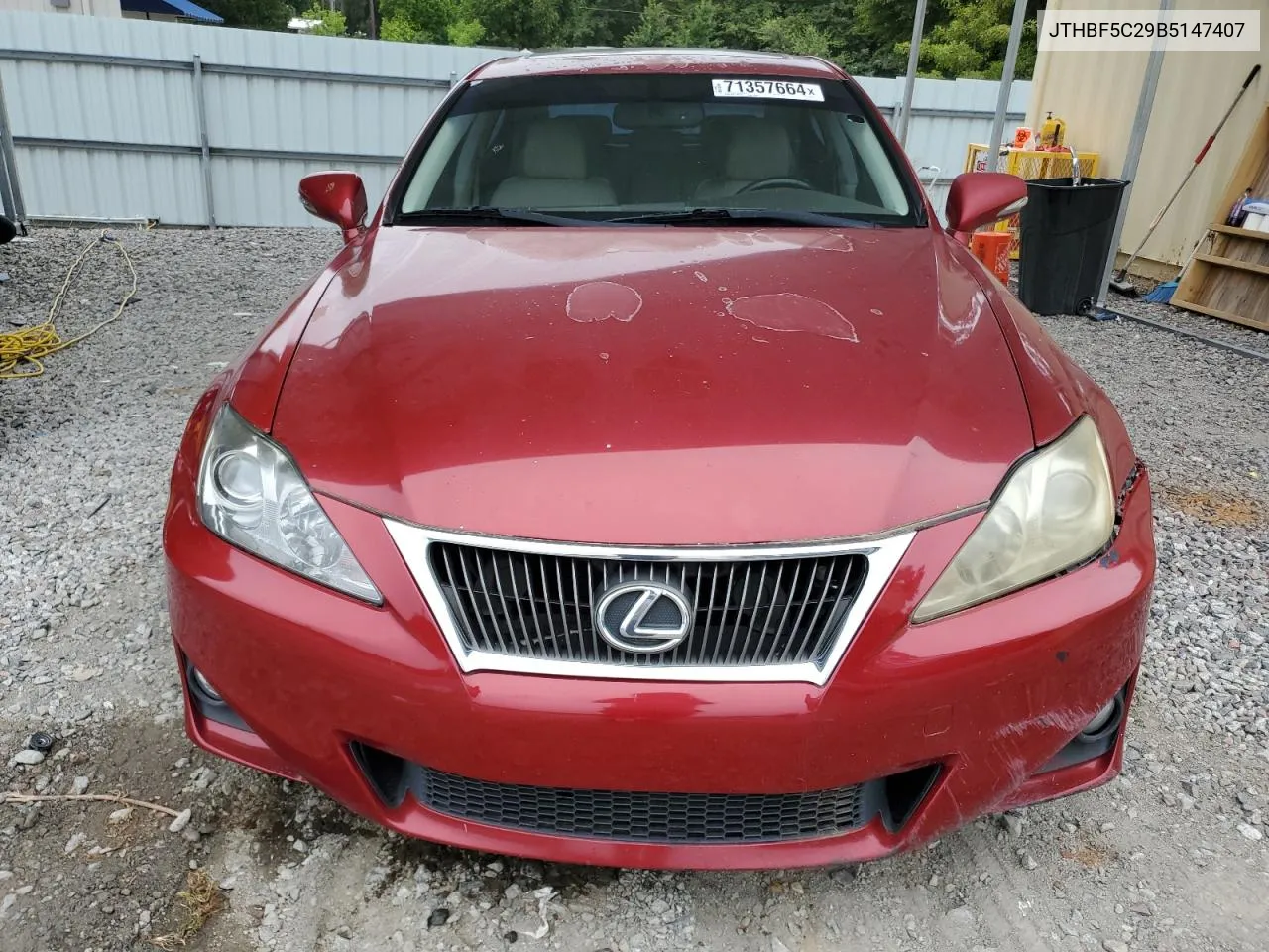 JTHBF5C29B5147407 2011 Lexus Is 250