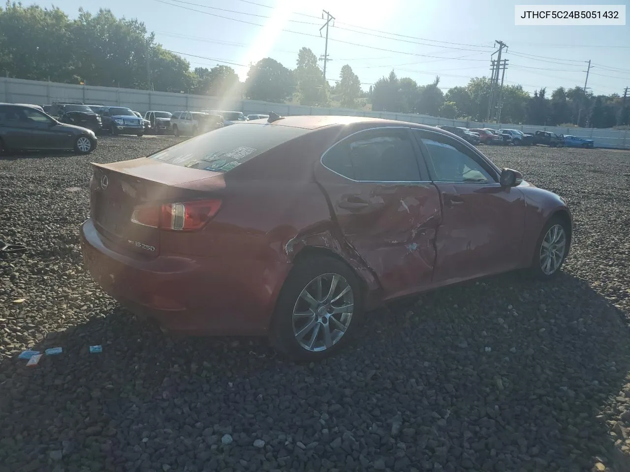 2011 Lexus Is 250 VIN: JTHCF5C24B5051432 Lot: 71839334