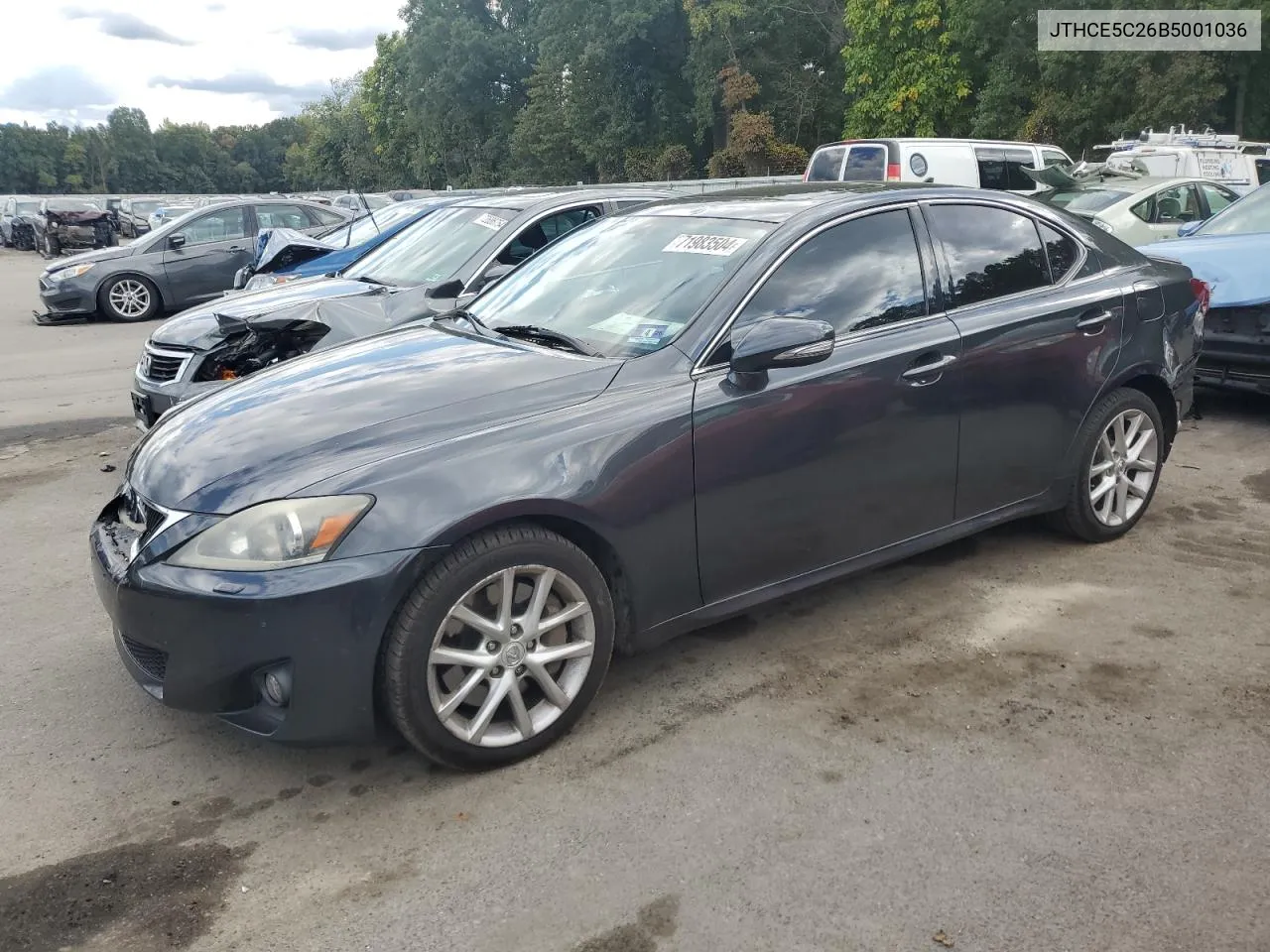 2011 Lexus Is 350 VIN: JTHCE5C26B5001036 Lot: 71983504