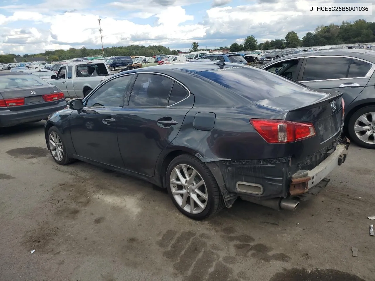 2011 Lexus Is 350 VIN: JTHCE5C26B5001036 Lot: 71983504