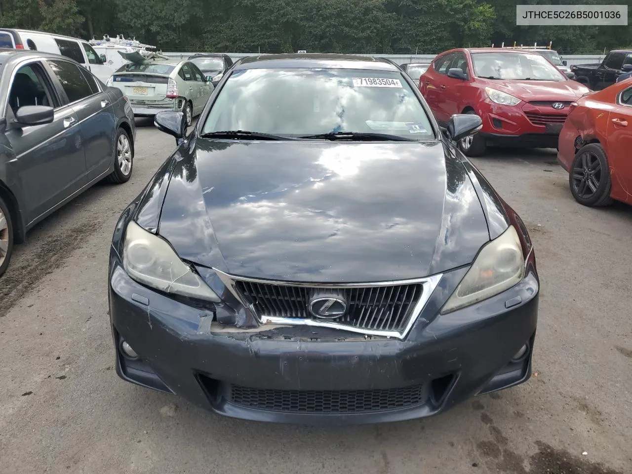 2011 Lexus Is 350 VIN: JTHCE5C26B5001036 Lot: 71983504