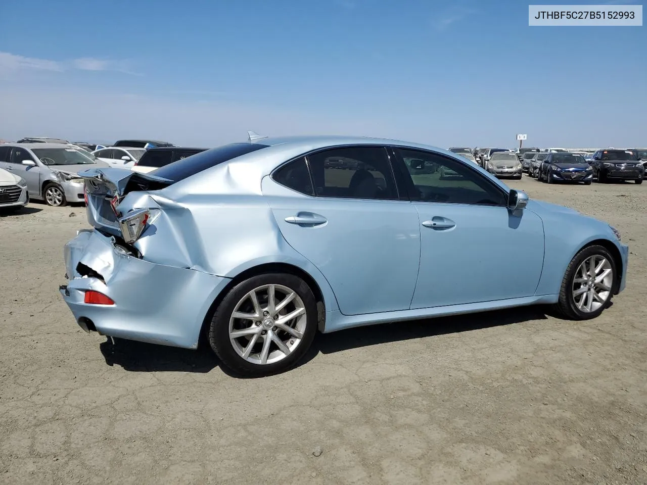 2011 Lexus Is 250 VIN: JTHBF5C27B5152993 Lot: 71990064