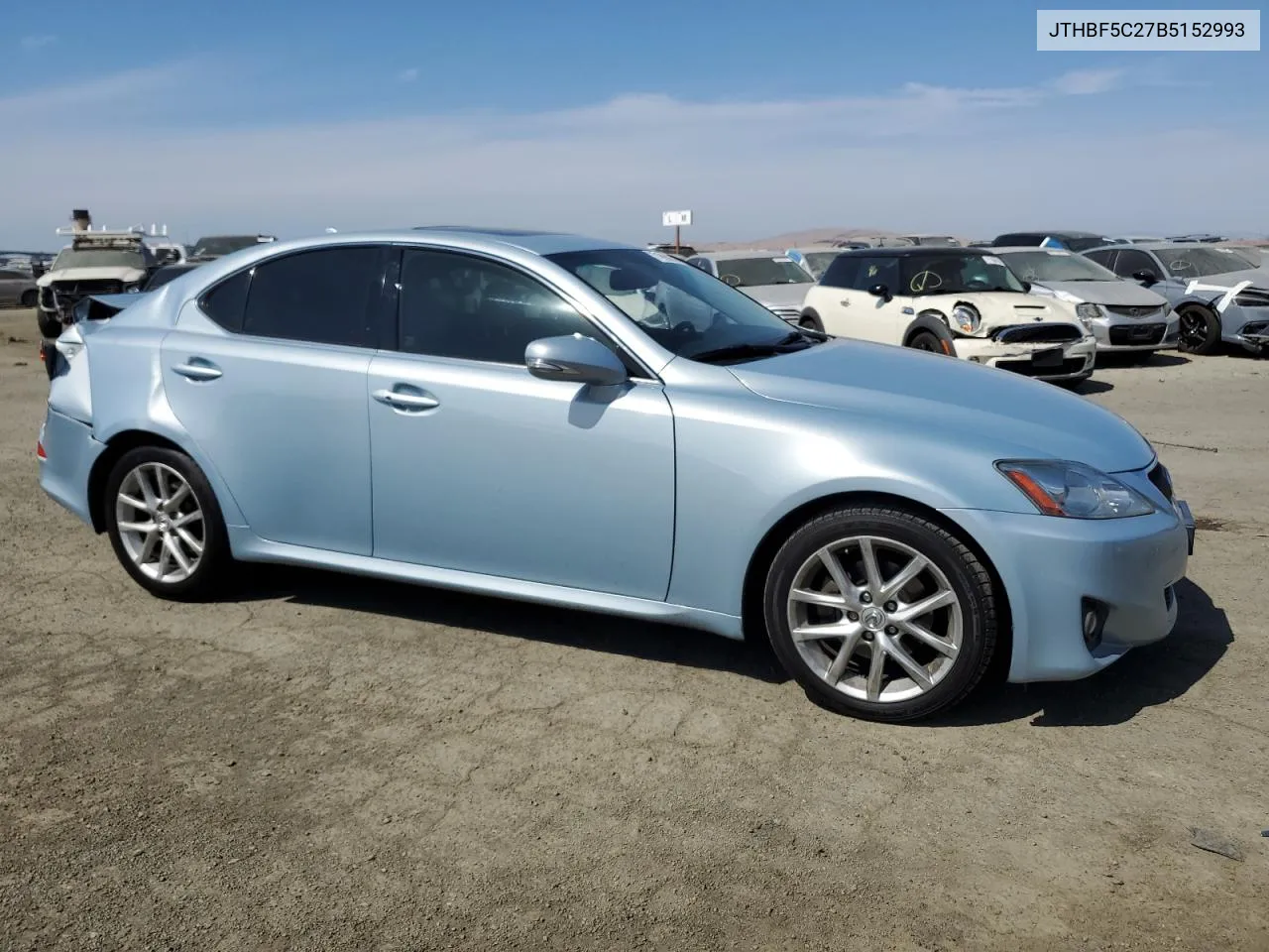 2011 Lexus Is 250 VIN: JTHBF5C27B5152993 Lot: 71990064