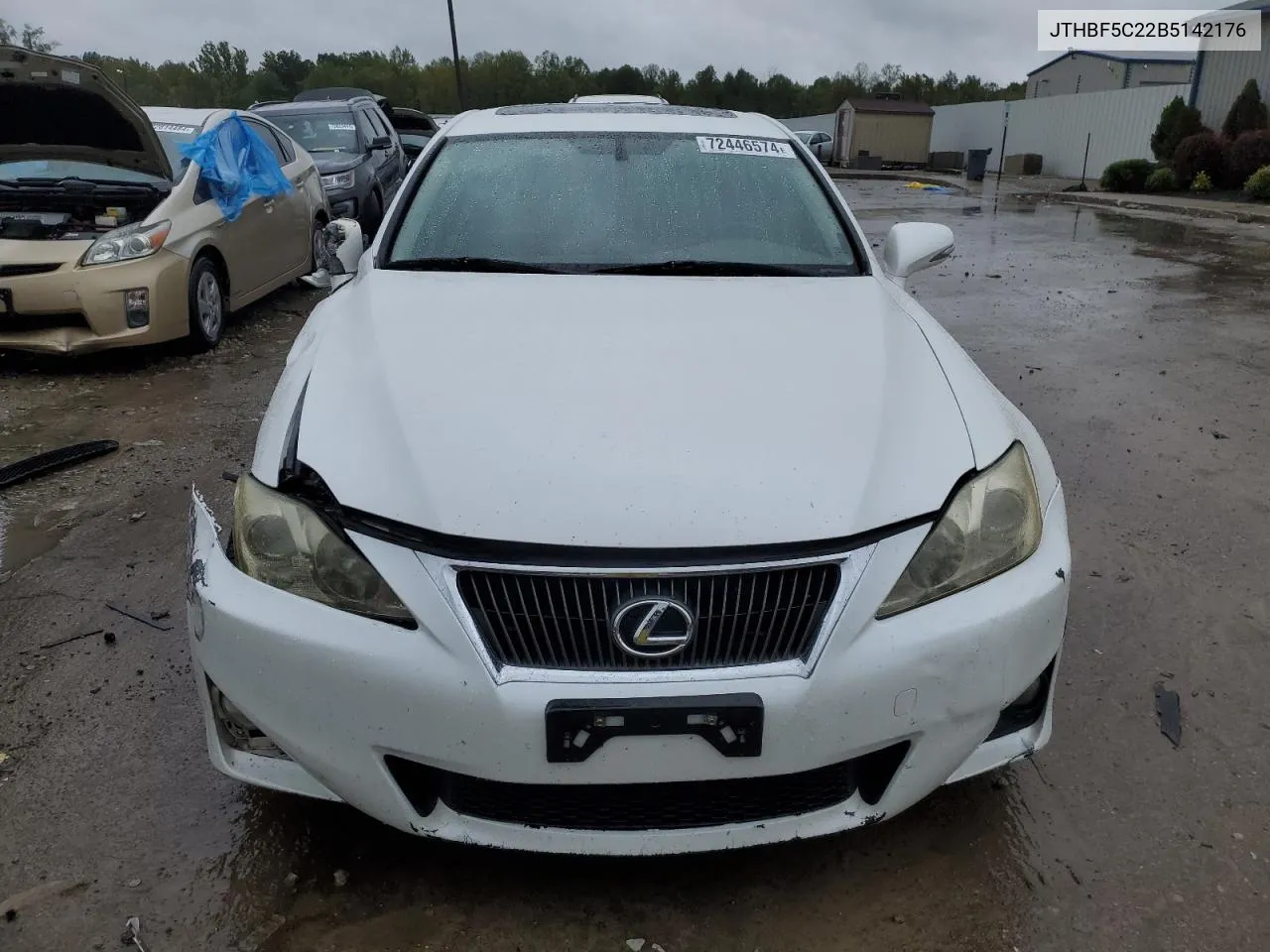 2011 Lexus Is 250 VIN: JTHBF5C22B5142176 Lot: 72446574