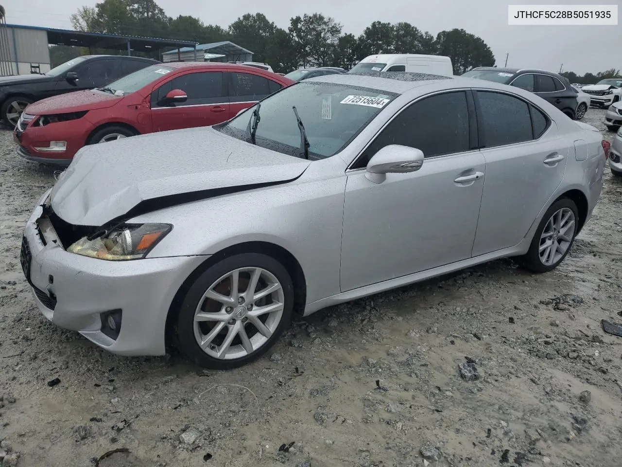 2011 Lexus Is 250 VIN: JTHCF5C28B5051935 Lot: 72515604