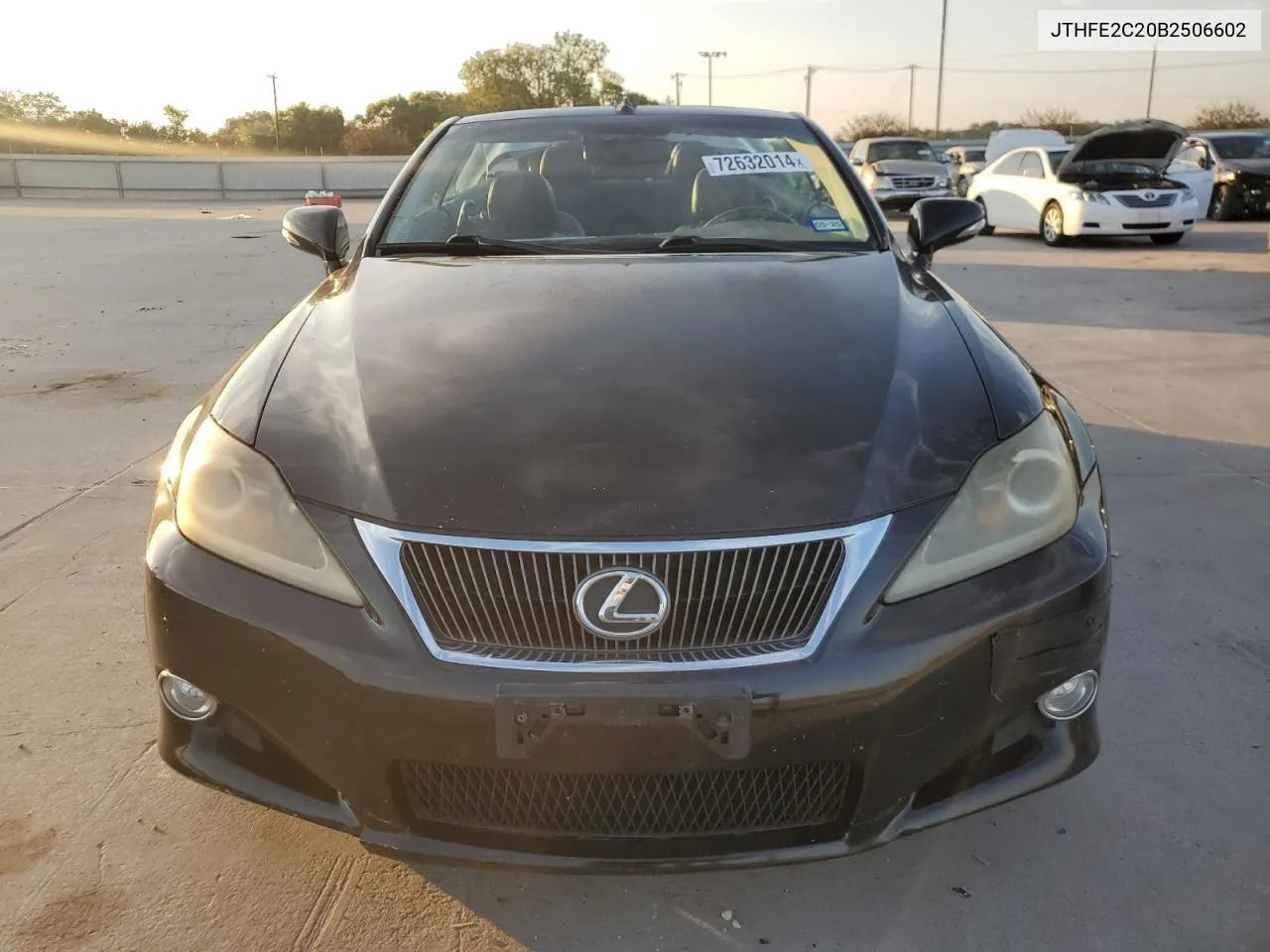 2011 Lexus Is 350 VIN: JTHFE2C20B2506602 Lot: 72632014