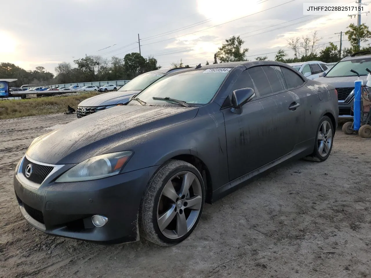 JTHFF2C28B2517151 2011 Lexus Is 250