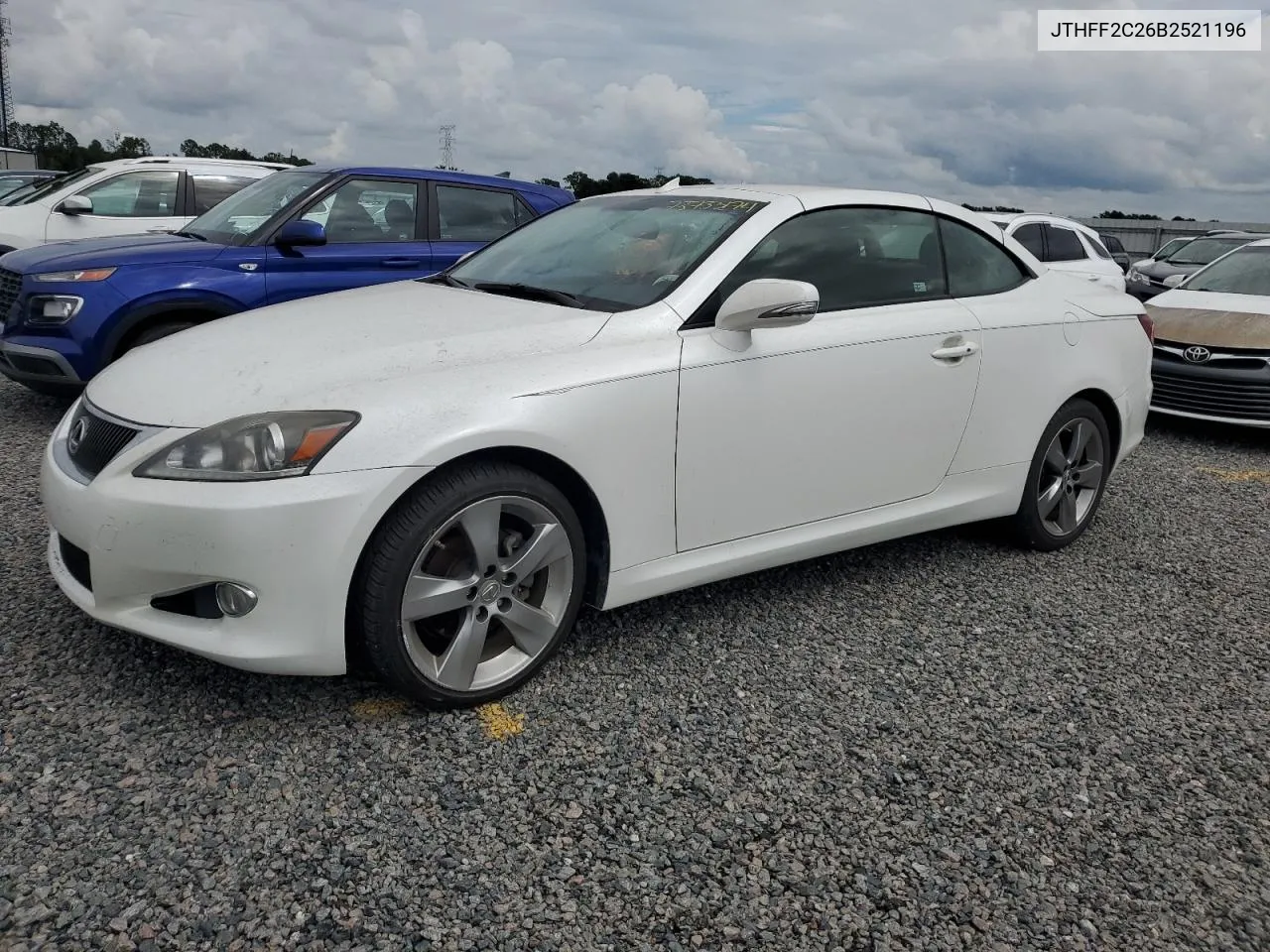 2011 Lexus Is 250 VIN: JTHFF2C26B2521196 Lot: 73733174