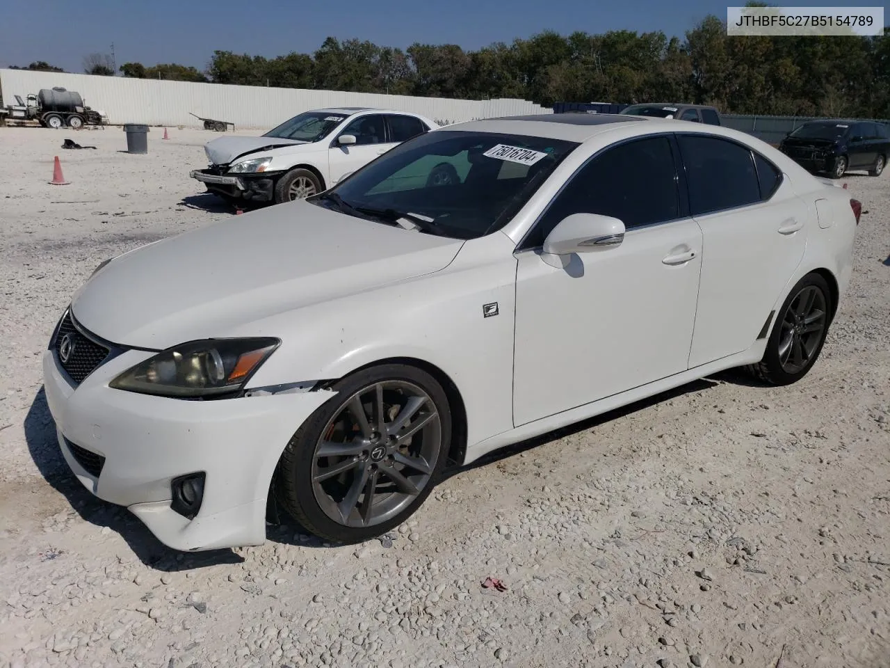 2011 Lexus Is 250 VIN: JTHBF5C27B5154789 Lot: 75016704