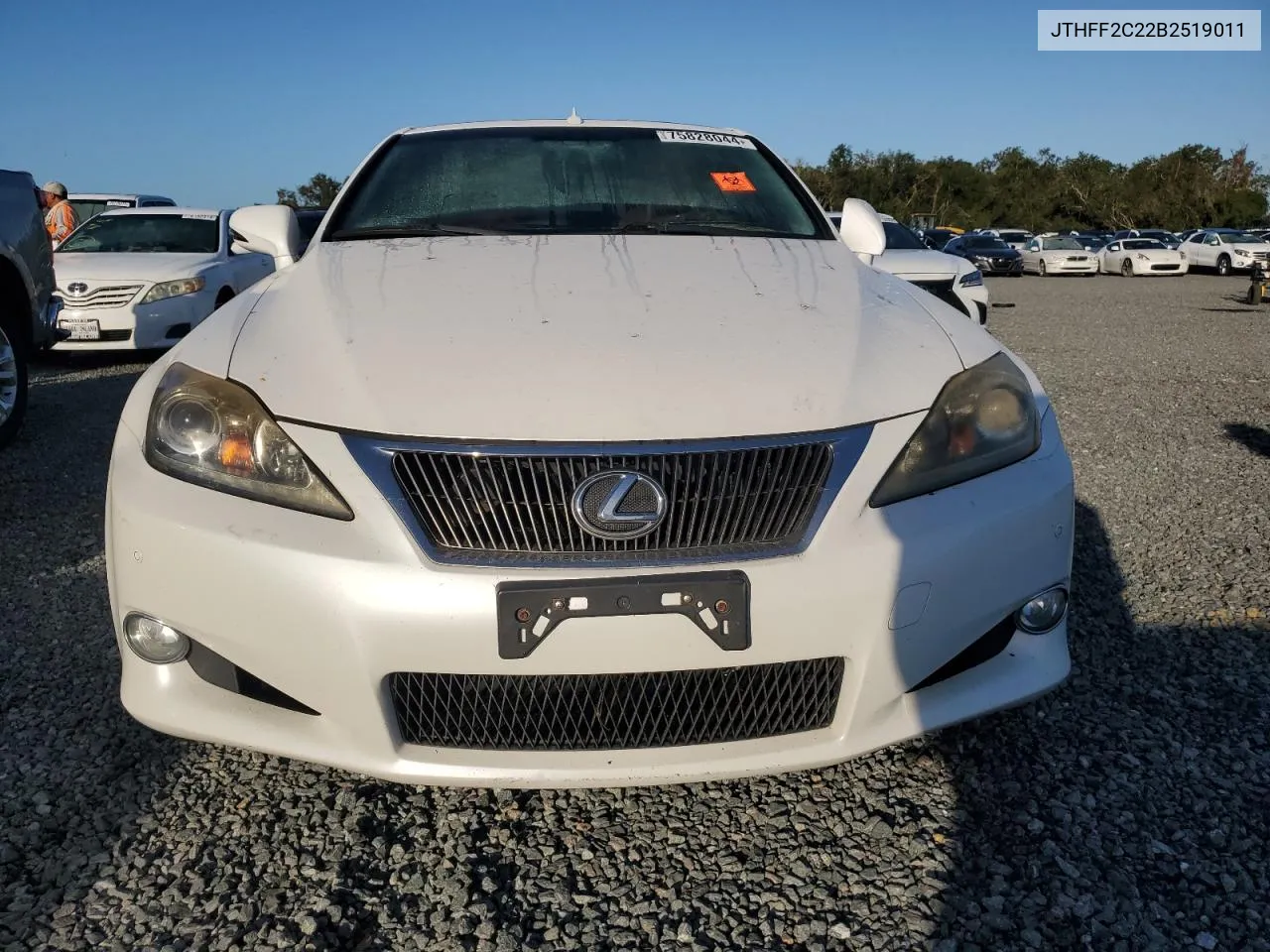 2011 Lexus Is 250 VIN: JTHFF2C22B2519011 Lot: 75828044