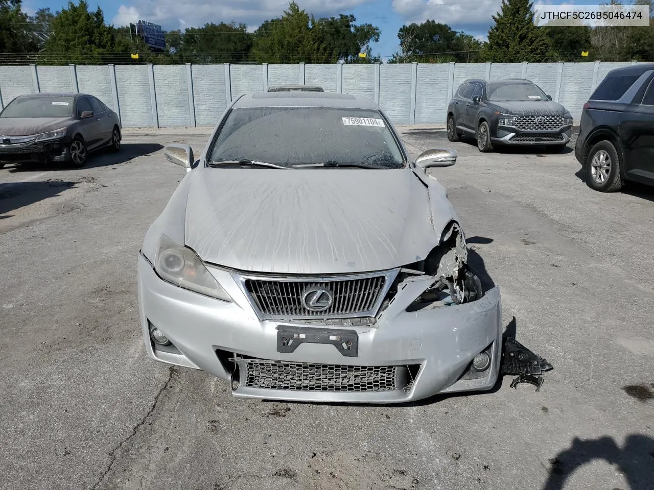 2011 Lexus Is 250 VIN: JTHCF5C26B5046474 Lot: 75901104