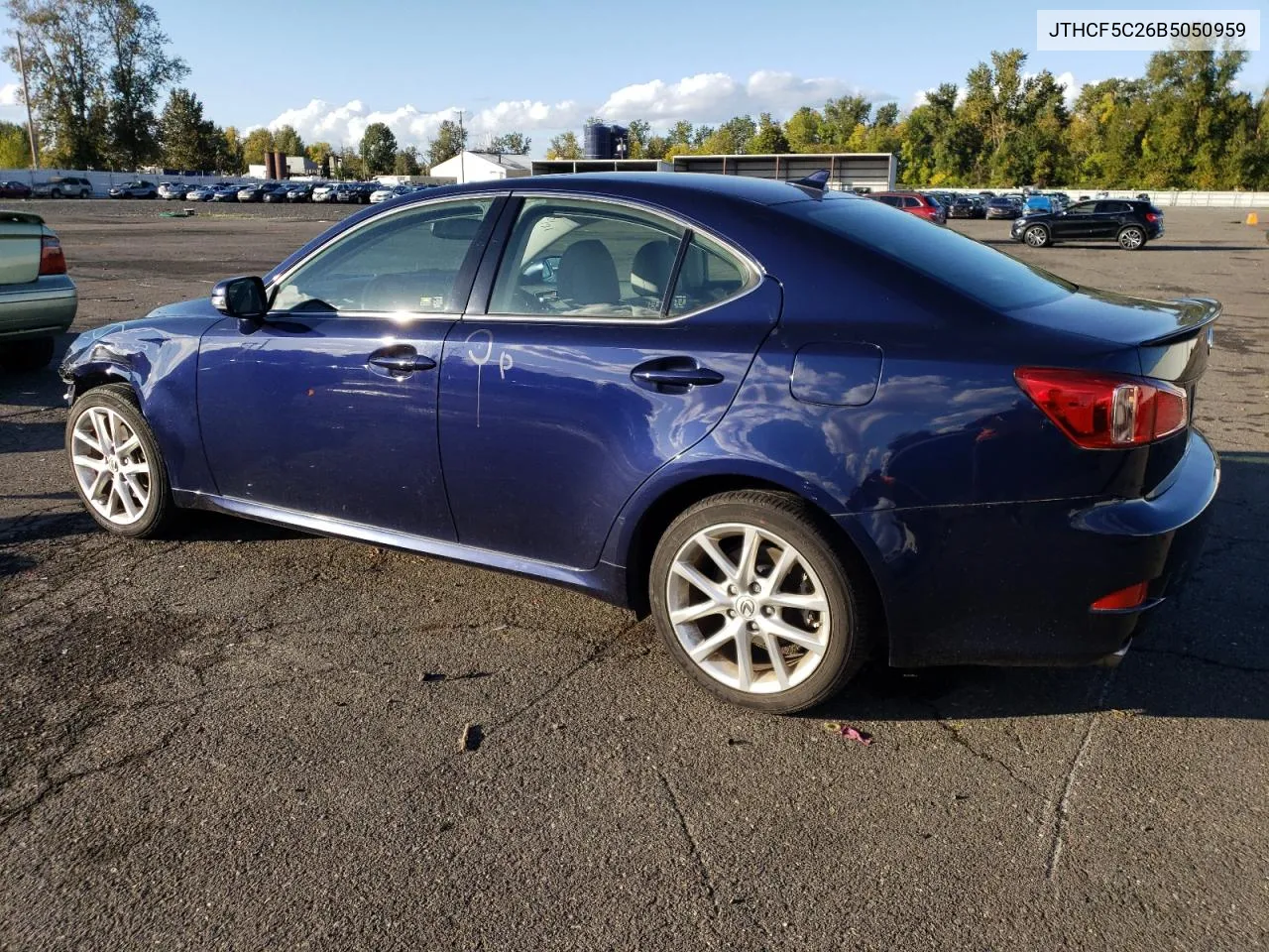 2011 Lexus Is 250 VIN: JTHCF5C26B5050959 Lot: 76095484