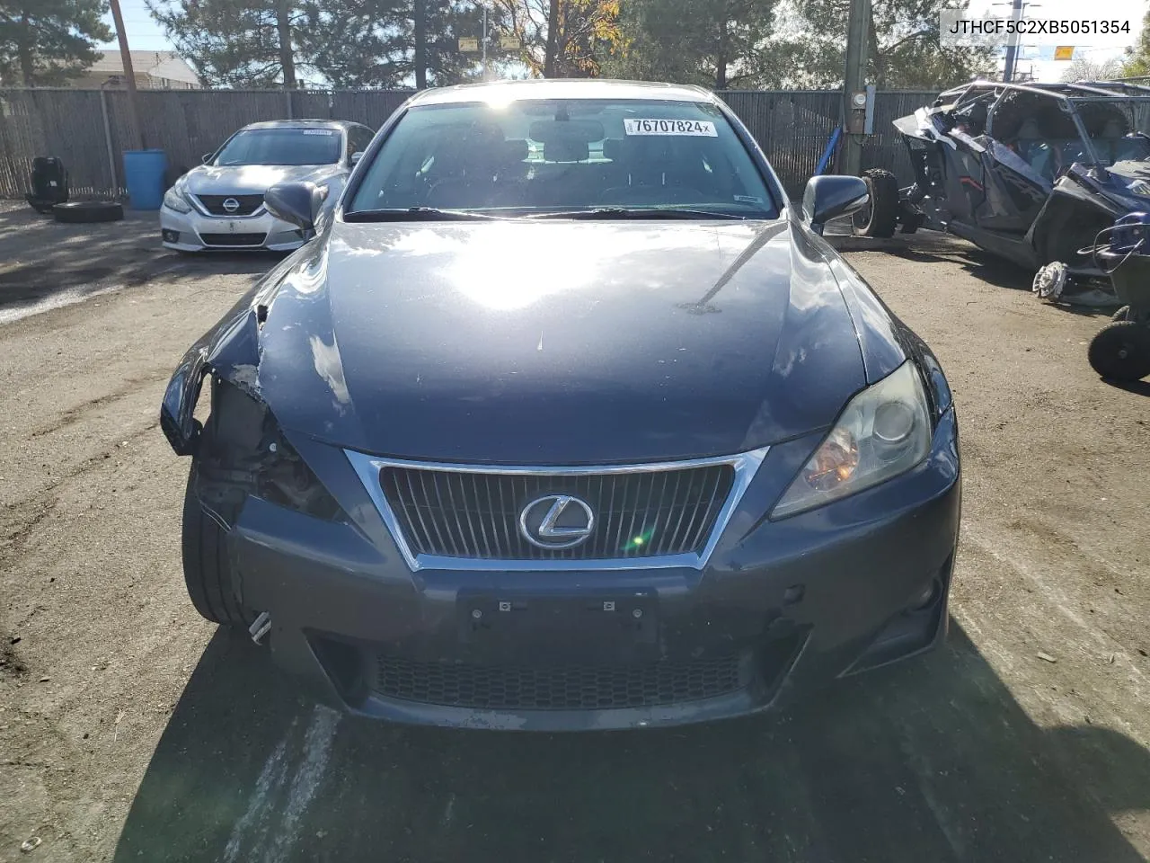 2011 Lexus Is 250 VIN: JTHCF5C2XB5051354 Lot: 76707824