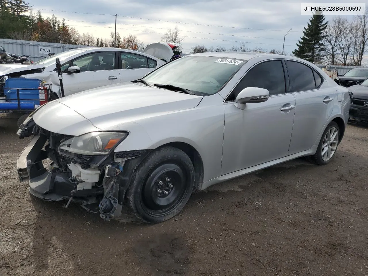 2011 Lexus Is 350 VIN: JTHCE5C28B5000597 Lot: 76917024