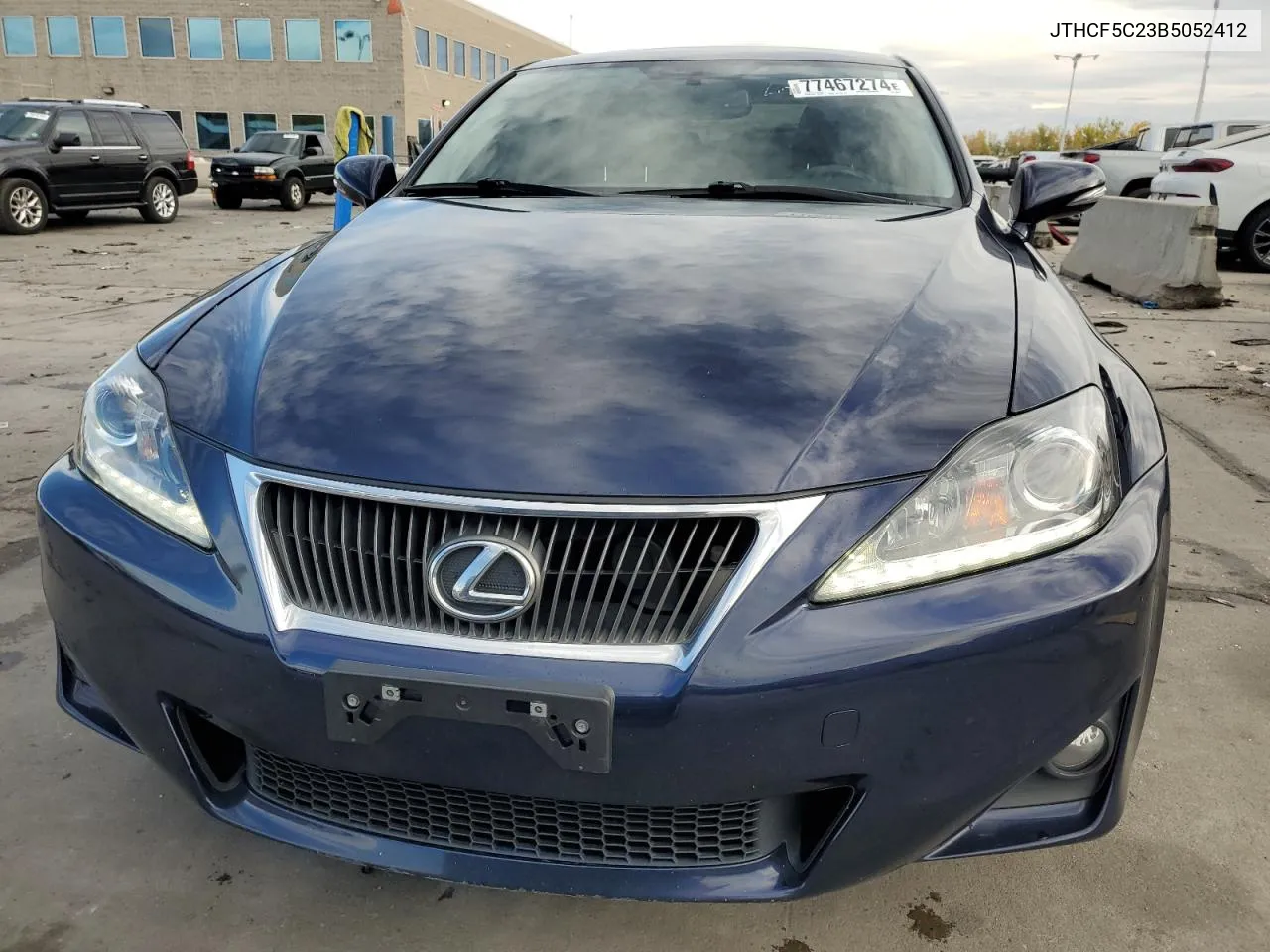 2011 Lexus Is 250 VIN: JTHCF5C23B5052412 Lot: 77467274