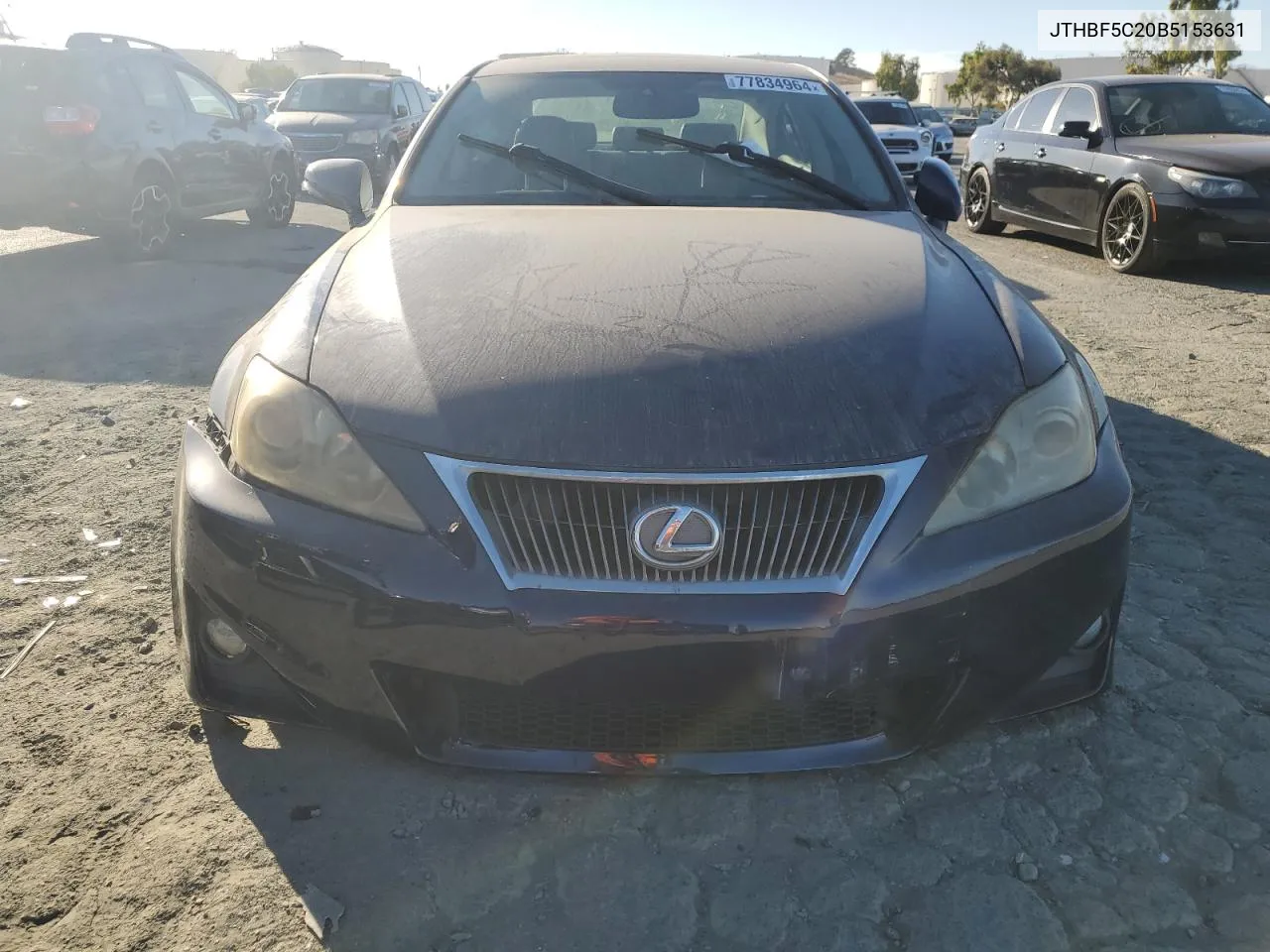 2011 Lexus Is 250 VIN: JTHBF5C20B5153631 Lot: 77834964