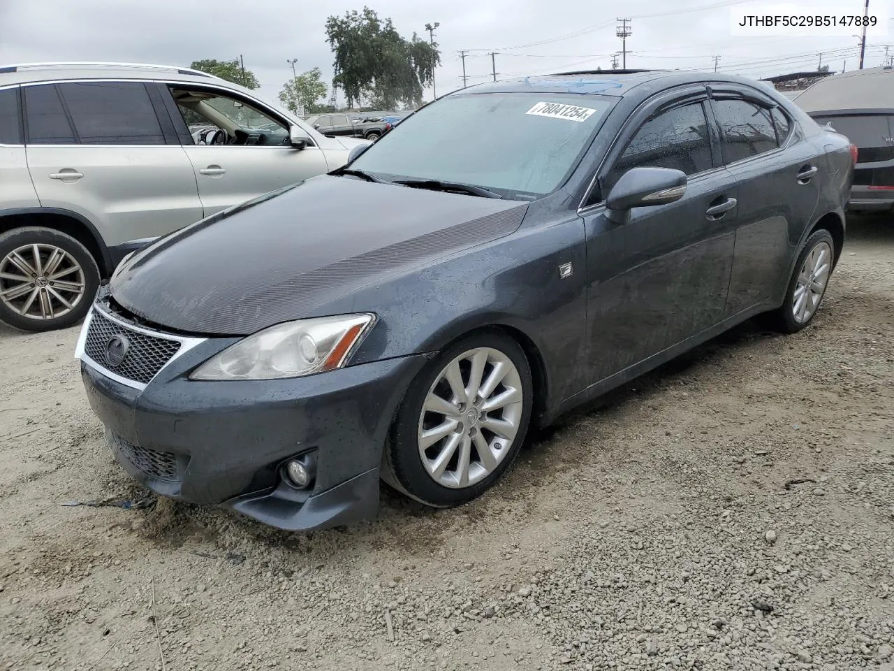 2011 Lexus Is 250 VIN: JTHBF5C29B5147889 Lot: 78041254